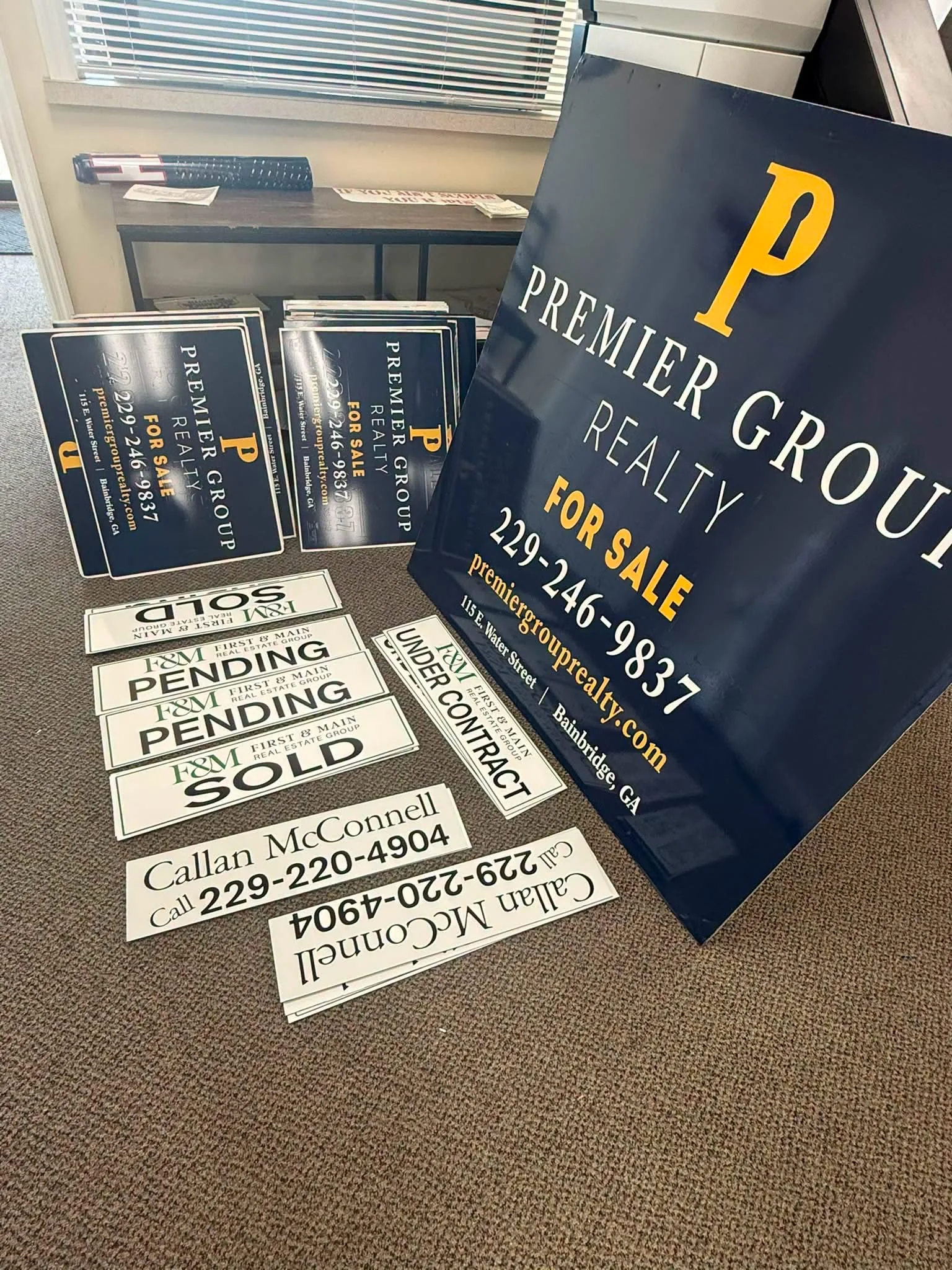 Premier Group Realty Signs